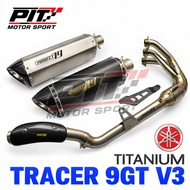 Project79 Exhaust Yamaha Tracer9GT V3 Full System TITANIUM Manifold + Titanium Muffler TABUNG Motor 