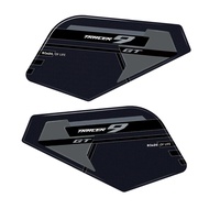 แผ่นสติกเกอร์อีพอกซีเรซินสำหรับรถจักรยานยนต์3D 9GT 2023แผ่นป้องกันถังน้ำมันเชื้อเพลิงกันลื่นด้านข้าง