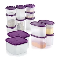 Tupperware Modular Mates Square 2.6L MM Square Mini Rectangular 1.9L biscuit container airtight roun