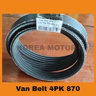 Van Belt 4PK 870 Fan belt Carnival Diesel Picanto - BANDO