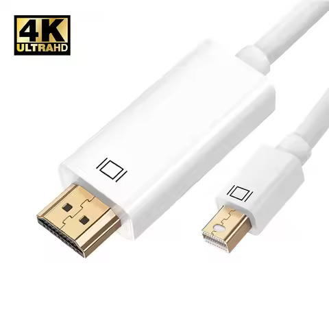 Gold plated Mini DP To HDMI cable 4K Thunderbolt Mini DP to HDMI HDTV adapter cable for Macbook pro 