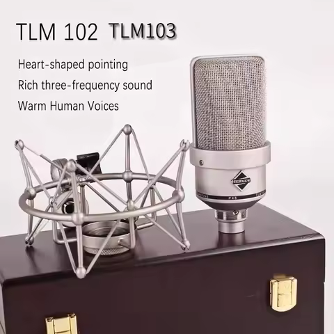 Neumann TLM 102 Large Diaphragm Condenser Microphone Professional Studio Recording Mic for Vocal Pod