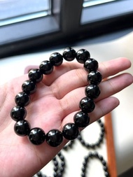 天然翡翠A貨墨翠手串