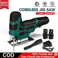 COOFARI GST 12 V-Li Cordless Jigsaw Cordless Jig Saw Sudut Pemotong Adjustable Electric Jigsaw Porta