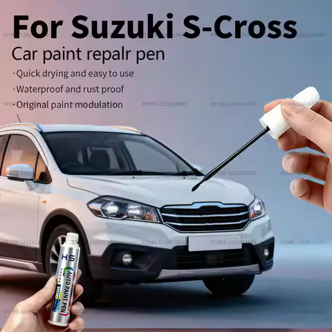 For Suzuki S Cross Car Paint Repair Pen Touch Up Scratch Remover DIY Auto Accessories White Blue Sil