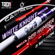 TACHI White Knight / Red Hunger ML Rod 3-8LB 4-10LB Mid Joint Titanglass Spinning/Baitcasting Joran 