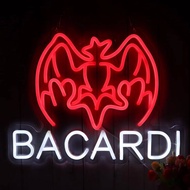 Bacardi Rum Light Dimmable Aesthetics Neon Sign For Wall Room Party Shop Club Bar Man Cave Decor Bir