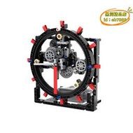 【樂淘】兼容樂高積木齒輪工程機械組模型拼裝發條鐘擺電動機械鐘