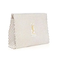 Yves Saint Laurent (YSL) - 聖羅蘭 YSL 專櫃白金色化妝包 | Limited Edition