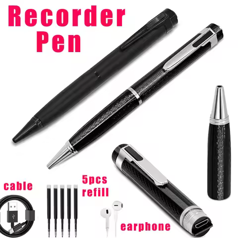 Digital Voice Recorder Pen 8G/16G/32G/64G/128G Portable USB MP3 Playback Mini Voice Recording for Le