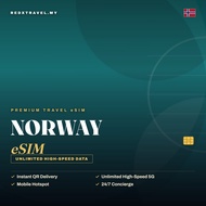 Norway eSIM 1GB-5GB & Unlimited Data | Instant eSIM Delivery | 5G/4G High Speed | REDXTRAVEL.MY