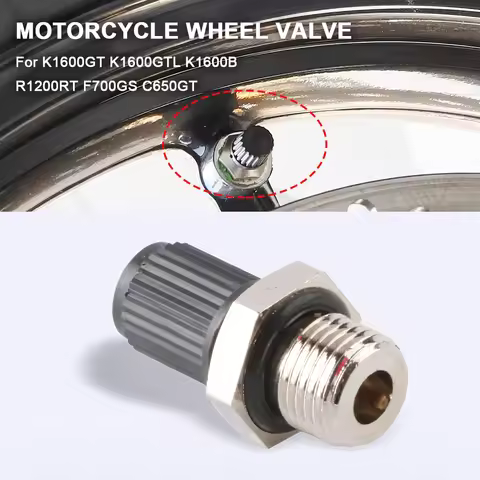 1Pcs Motorcycle Tire Valve Aluminum Alloy Wheel Valve for BMW K1600GT K1600GTL K1600 GT GTL R1200RT 