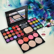 ADS Fashion Eyeshadow Palette Eye shadow+Lip Gloss+Blush Makeup Powder Palette+Puff Brush Pen Tool M