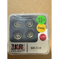 Zamilai Project BBS FI-R Miniscale Diecast Rims 1/ Non-Rolling64