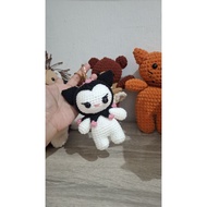 GANTUNGAN Kuromi Keychain Crochet || [ nesa_crochet ] Amigurumi kuromi keychain
