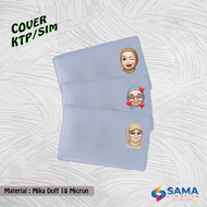 Emoji Hijab - KTP Cover Unique Character SIM/ - Grizzly Hijab Series Emoji Card Protector Plastic Mi