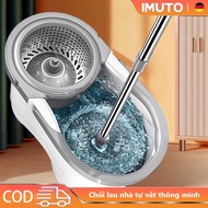 IMUTO Smart self-wringing mop that rotates 360, durable, beautiful and convenient