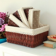 Keys Red Storage Storage Entrance Glove Box Desktop Box Living Room Woven Coffee Table Basket Surfac