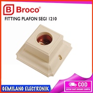 1210 E27 Square Ceiling FittingBroco