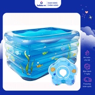 [FREE NECK FLOAT] Large Size 143cm High Wall Inflatable Swimming Pool for Children Comes with Intime