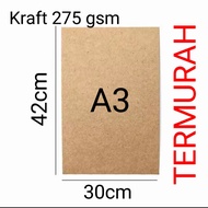 Samson craft paper thick kraft liner 275 gsm A3 contents 50 sheets