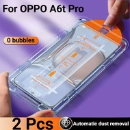 2 Pcs OPPO A6T Pro 5G HD One-click Tempered Glass Screen Protector For OPPO A6T A6X A5 A5i A79 A58 A
