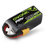 OVONIC 4s Lipo Battery 100C 1550mAh 14.8V Lipo Battery with XT60 Connector for RC FPV Racing Drone Q