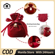 Red Velvet Wedding Favor Bags Elegant Traditional Red Wedding Favor Bags for Weddings