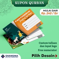25LBR QURBAN COUPON CUSTOM EID ADHA COUPON/