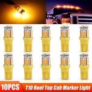 {Silka_surplus} 10Pcs W5W 10-7014 SMD Car T10 LED 194 168 Wedge Replacement Roof Top Cab Marker Runn