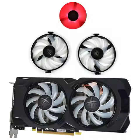 FDC10U12S9-C Cooler Fan Replace For XFX AMD Radeon RX 470 480 580 RX580 RX480 RX470 EDITION Crimson 