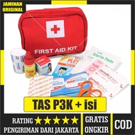 [BISA COD] Paket P3K Lengkap - Tas P3K Lengkap Dengan Isinya - Perlengkapan P3K Medis - P3K Alat Kes