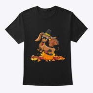 Dachshund Dog Thanksgiving Tee T-Shirt