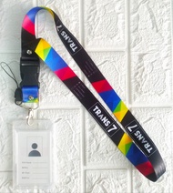 TRANS 7 Lanyard Tali Gantungan ID Card 25cm Free Strap Gantungan HP/Flashdisk