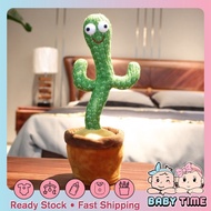 Babytime Cactus Toy Plush Talk Kaktus Bercakap Dancing Cactus Toys Song cactus dance Electric Singin