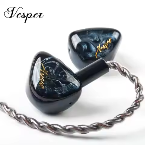 QOA Vesper 1BA+1DD In Ear Earphone Hybrid Driver Headset Sport DJ Monitor Earphone Earbuds QOA Pink 