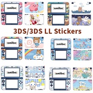 Nintendo 3DS/3DS LL Pain Sticker Full Body Skin Decals Cute Kirby Cinnamoroll Babycinnamoroll Big Ear Dog Game Machine Stickers Anti-Scratch Game Console Protective Film