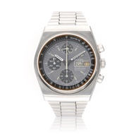 Omega Speedmaster Reference 1760016, a stainless steel automatic wristwatch with date, day and chronograph