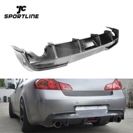 Carbon Fiber Auto Rear Lip Diffuser For Infiniti G37 G35 Sedan 2010-2013