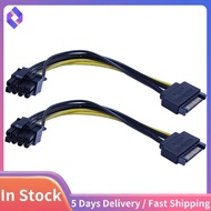 10 PCS New 15Pin SATA Male to 8Pin(6+2) PCI-E Power Supply Cable 20cm SATA Cable 15-Pin to 8 Pin Cab
