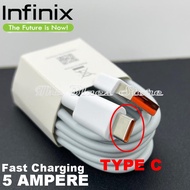 Infinix Kabel Data Type C Port Orange Original 5 Ampere For Infinix Note 8 Infinix Note 8i Infinix