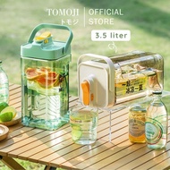 Tomoji 3.5 Liter Drinking Water Dispenser Food Grade Plastic Drinking Bottle Heat and Cold Resistant