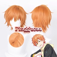 Anime Project SEKAI COLORFUL STAGE! Shinonome Akito Cosplay Wig 30cm Short Orange Heat Resistant Syn