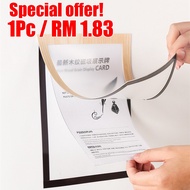 (1Pc / RM1.83) A6 Magnetic Frame Display Board Wall Photo Certificate Framework Magnetic Photo Frame
