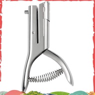 Single Hole Puncher Silver Single Hole Puncher 3mm Round Hole Puncher Portable Hand-Held Long Hole P