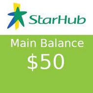 Starhub Prepaid Main Balance $50 / 90 Days Validity / Free Incoming 20 Days / Top Up / Renew