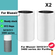【2pack】Replacement Particle+Carbon Filter for Blueair 3410/311 3400 Series Air Purifier