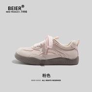 Beier Flat Bottom Sports Dequn Shoes Womens Summer New Holiday Versatile Low Help White Sneakers Com