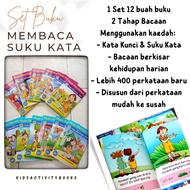 Set Buku Latihan Membaca Suku Kata | Mula Membaca Bersama Faris dan Farah | Buku Prasekolah Membaca