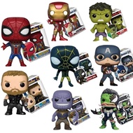 POP Marvel Avengers Alliance Figure SpiderMan Ironman Captain America Thor Hulk Thanos War Machine Model Kids Christmas Gift Toy